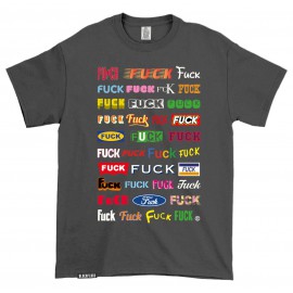 T-shirt Fuck logo's Charcoal